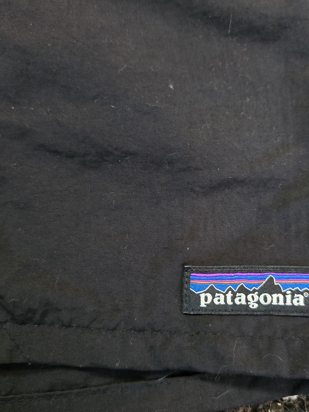 Patagonia Mens Black Swimming Trunks Sz. L Gorgeous!! - Picture 3 of 5